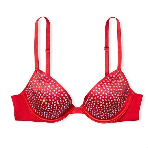 VERY SEXY Victoria’s Secret 
Lightly Lined Embellished Demi Bra - Picture 3 of 3